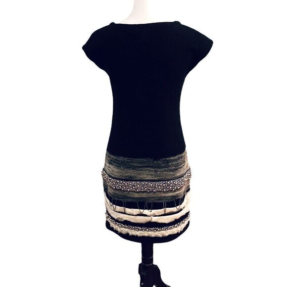 Diane Von Furstenberg Wool And Silk Runway Dress, Size S - Picture 7 of 8